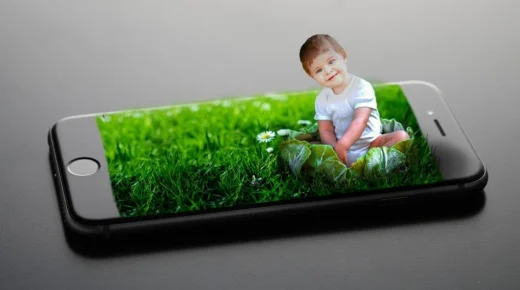 dítě smartphone